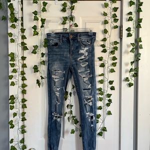 Distressed American Eagle jeans